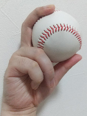 左面から見たスラーブの握り方